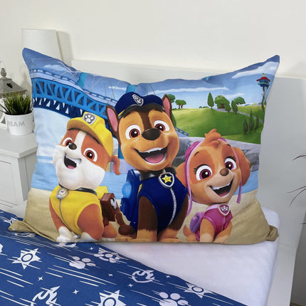 Paw Patrol Bettwäsche - weiche Baumwolle 140x200 cm Kissen und Decke Einzelbett
