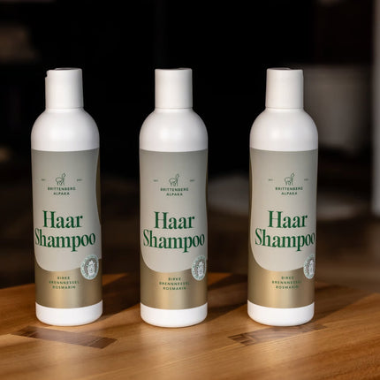 Brittenberg Alpaka - Haarshampoo - Birke - mit Keratin aus Alpakawolle