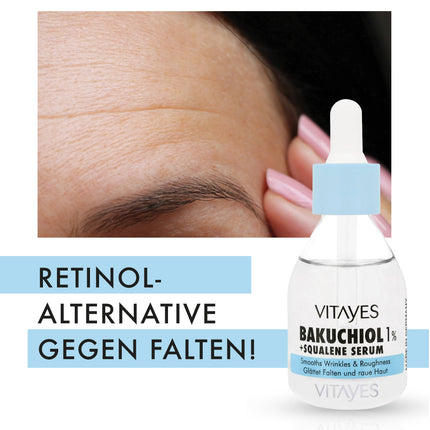 Vitayes Aufhellendes Hautpflegeset, Vitamin C, Aha/Bha, Bakuchiol, Niacinamid-Serum, spezielles Serumpaket 4 Stück