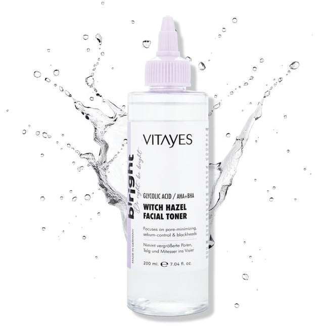 AHA/BHA Gesichtswasser – Porenverfeinernde Tiefenreinigung mit Glycolsäure & Hamamelis 150 ml
