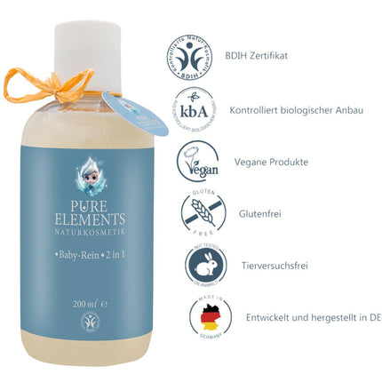SEO. •Baby - Rein• 2 in 1 – Baby Shampoo & Duschgel mit Olivenöl | Zertifizierte Naturkosmetik - Linkreich