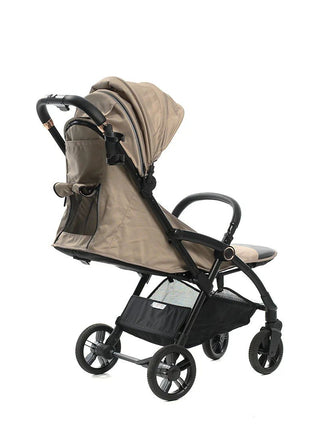 Babywagen Sommer-Buggy Beige – ultraleicht, flach liegend, UV-Sonnenverdeck, , 5-Punkt-Gurt (0–4 Jahre) - Beige Linkreich