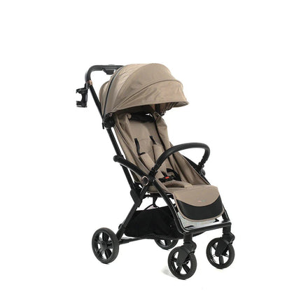 Babywagen Sommer-Buggy Beige – ultraleicht, flach liegend, UV-Sonnenverdeck, , 5-Punkt-Gurt (0–4 Jahre) - Beige Linkreich