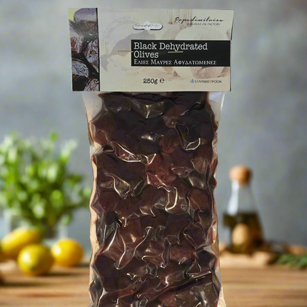 Oliven der Sorte Schwarz getrocknet im Vakuum - 250g