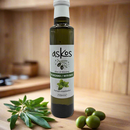 ASKOS - Olivenöl mit Basilikum 250ml