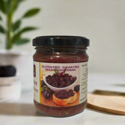 Oliventapenade / Olivenpaste aus schwarzen Oliven 180g
