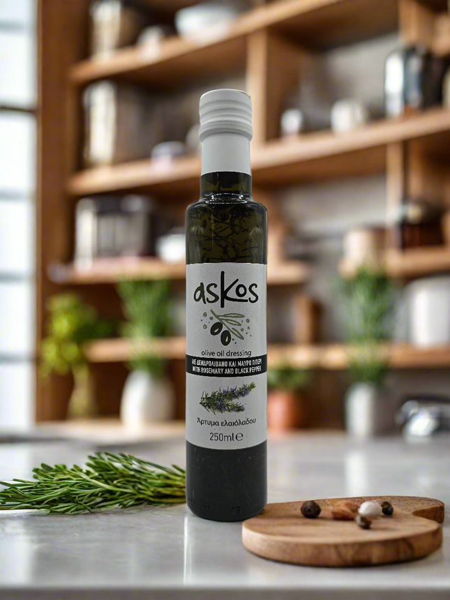 ASKOS - Olivenöl mit Rosmarin & schwarzem Pfeffer 250ml