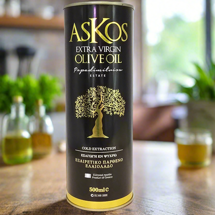 ASKOS Olivenöl Black 500ml - Nativ extra - Koroneiki-Olive