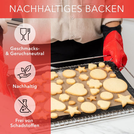 Backmatte aus Silikon - 3er Set (Backmatten) kaufen bei Linkreich – Jetzt entdecken!