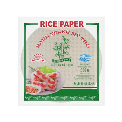 SEO. Bamboo Tree Reispapier Sommerrolle Rund 22cm 200g - Linkreich