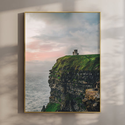 Cliffs of Moher Tower at Sunset – Irish Coastal Wall Art Print