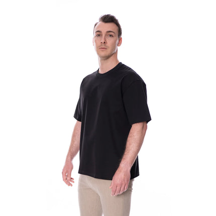 Pima Baumwolle T-Shirt Schwarz – Relaxed Fit