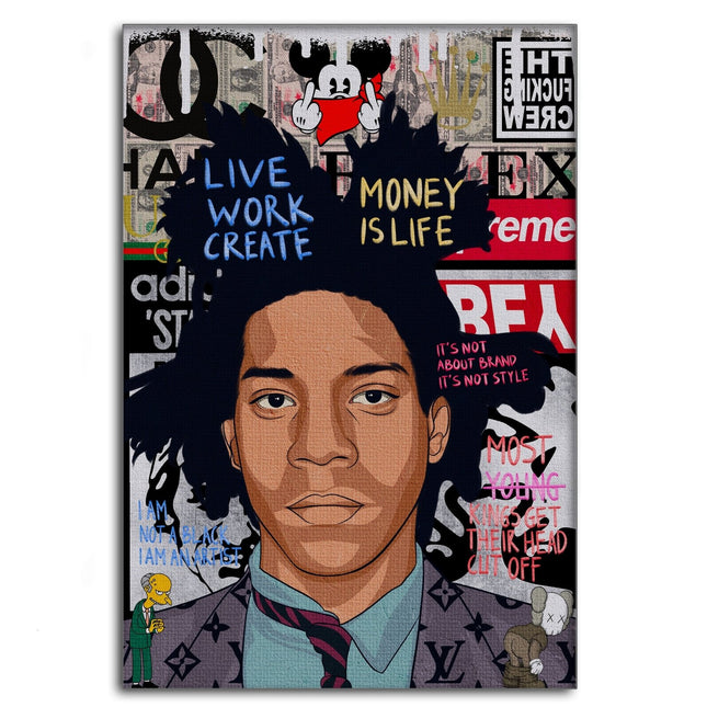 Basquit - Leinwandbild Pop Art (Canvas) kaufen bei Linkreich – Jetzt entdecken!