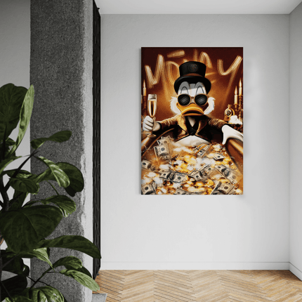 Bathing Dagobert - Leinwandbild Pop Art / Motivation (Canvas) kaufen bei Linkreich – Jetzt entdecken!