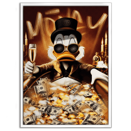 Bathing Dagobert - Leinwandbild Pop Art / Motivation (Canvas) kaufen bei Linkreich – Jetzt entdecken!