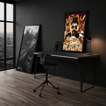 Bathing Dagobert - Leinwandbild Pop Art / Motivation (Canvas) kaufen bei Linkreich – Jetzt entdecken!