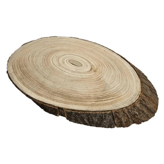 Baumscheibe Brett oval Holz Holzbrett Dekobrett Tablett Holzscheibe Ø 20 - 23 cm (Baumscheibe) kaufen bei Linkreich – Jetzt entdecken!