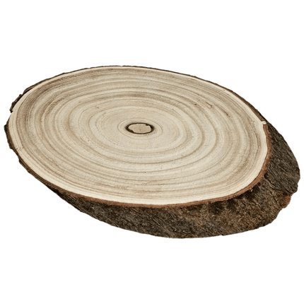 Baumscheibe Brett oval Holz Holzbrett Dekobrett Tablett Holzscheibe Ø 20 - 23 cm (Baumscheibe) kaufen bei Linkreich – Jetzt entdecken!