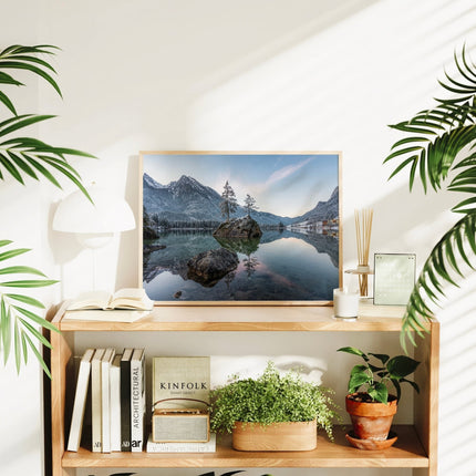 Hintersee Sunrise Print – Bavarian Alps Landscape Photography Wall Art