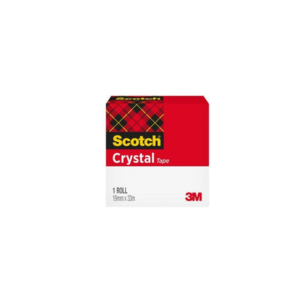 Scotch® Crystal Klebeband, transparent, 1 Rolle, 19 mm x 33 m