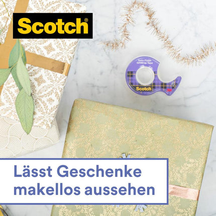 Scotch® Geschenk-Satinklebeband, Nachfüllpackung, 1 Rolle, 19 mm x 25 m | Packung (1 Rolle)