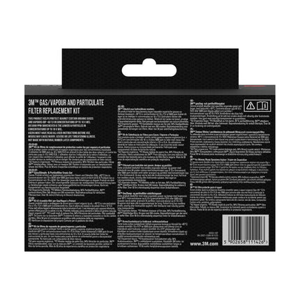 Auslaufartikel: 3M™ Filtersatz 6002-1, A2P2 organische Dämpfe (2x6055, 2x5925, 2x501) | Packung (1 Stück)