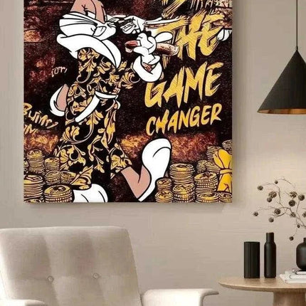 Be the Game Chang€r - Leinwandbild Pop Art (Canvas) kaufen bei Linkreich – Jetzt entdecken!