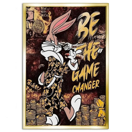 Be the Game Chang€r - Leinwandbild Pop Art (Canvas) kaufen bei Linkreich – Jetzt entdecken!
