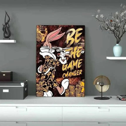Be the Game Chang€r - Leinwandbild Pop Art (Canvas) kaufen bei Linkreich – Jetzt entdecken!