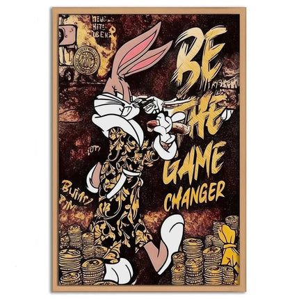 Be the Game Chang€r - Leinwandbild Pop Art (Canvas) kaufen bei Linkreich – Jetzt entdecken!