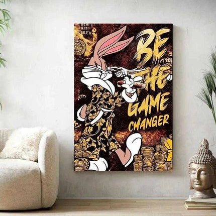 Be the Game Chang€r - Leinwandbild Pop Art (Canvas) kaufen bei Linkreich – Jetzt entdecken!