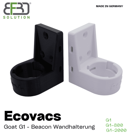 SEO. Beacon Wandhalterung Adapter für ECOVACS ® GOAT G1 Mähroboter – Flexibel und vielseitig anbringbar! - Schwarz Linkreich