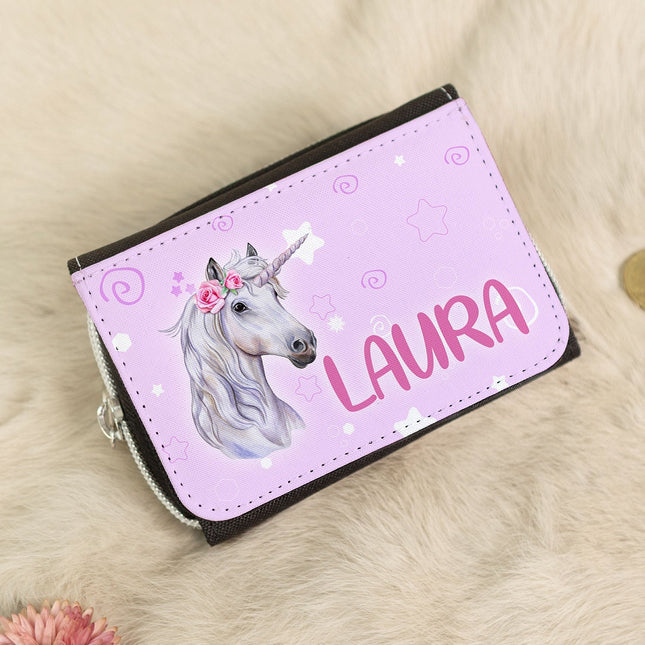 SEO. Bedruckte Geldbörse für Kinder im Einhorn Design - Linkreich