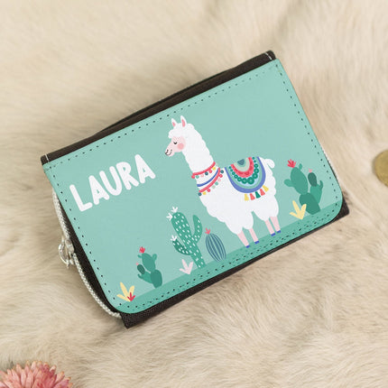 SEO. Bedruckte Geldbörse für Kinder im Lama Design - Linkreich