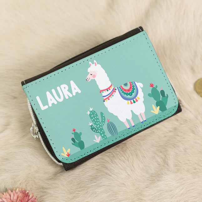 SEO. Bedruckte Geldbörse für Kinder im Lama Design - Linkreich