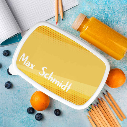 SEO. Bedruckte Lunchbox für Kinder - Abstrakt - Blau Linkreich