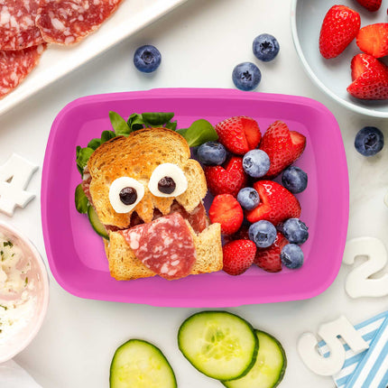 SEO. Bedruckte Lunchbox für Kinder - Einhorn - Blau Linkreich