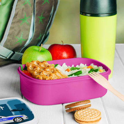 SEO. Bedruckte Lunchbox für Kinder - Polizei - Pink Linkreich