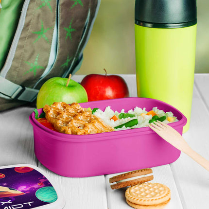 SEO. Bedruckte Lunchbox für Kinder - Raumschiff - Weiß Linkreich