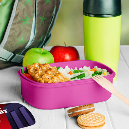 SEO. Bedruckte Lunchbox für Kinder - Superhelden - Weiß Linkreich