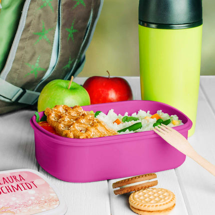 SEO. Bedruckte Lunchbox für Kinder - Zauberfee - Weiß Linkreich