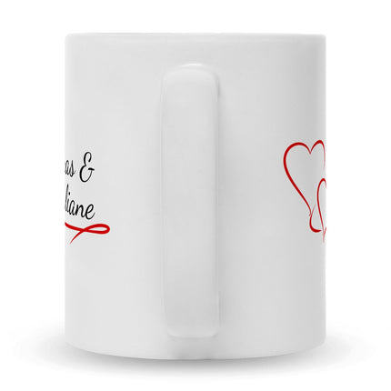 SEO. Bedruckte Tasse im Pärchen Design - Weiß Linkreich
