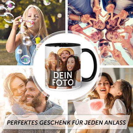 SEO. Bedruckte Tasse mit eigenem Foto - Orange Linkreich