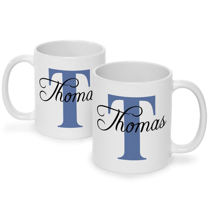 SEO. Bedruckte Tasse mit Initialen und Namen - Weiß Linkreich