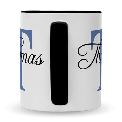 SEO. Bedruckte Tasse mit Initialen und Namen - Schwarz & Weiß Linkreich