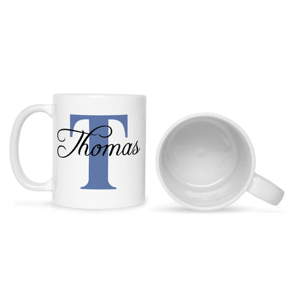SEO. Bedruckte Tasse mit Initialen und Namen - Weiß Linkreich