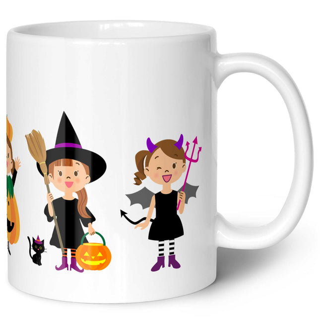 SEO. Bedruckte Tasse mit Motiv im Kinderkostüme Design - Weiß Linkreich