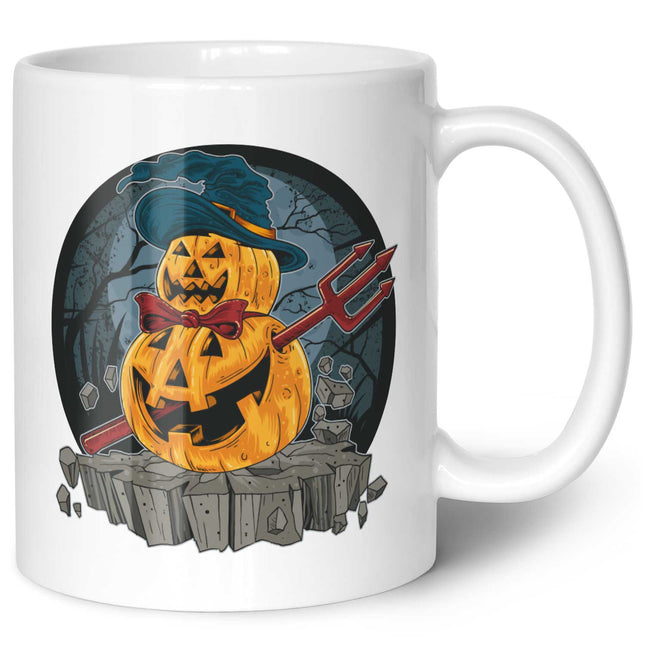 SEO. Bedruckte Tasse mit Motiv im Pumpkin Design - Weiß Linkreich