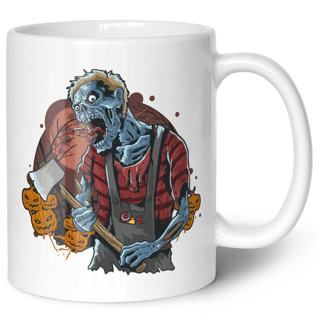 SEO. Bedruckte Tasse mit Motiv im Zombie Design - Weiß Linkreich