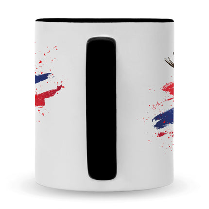SEO. Bedruckte Tasse mit Motiv Norwegen - Schwarz & Weiß Linkreich